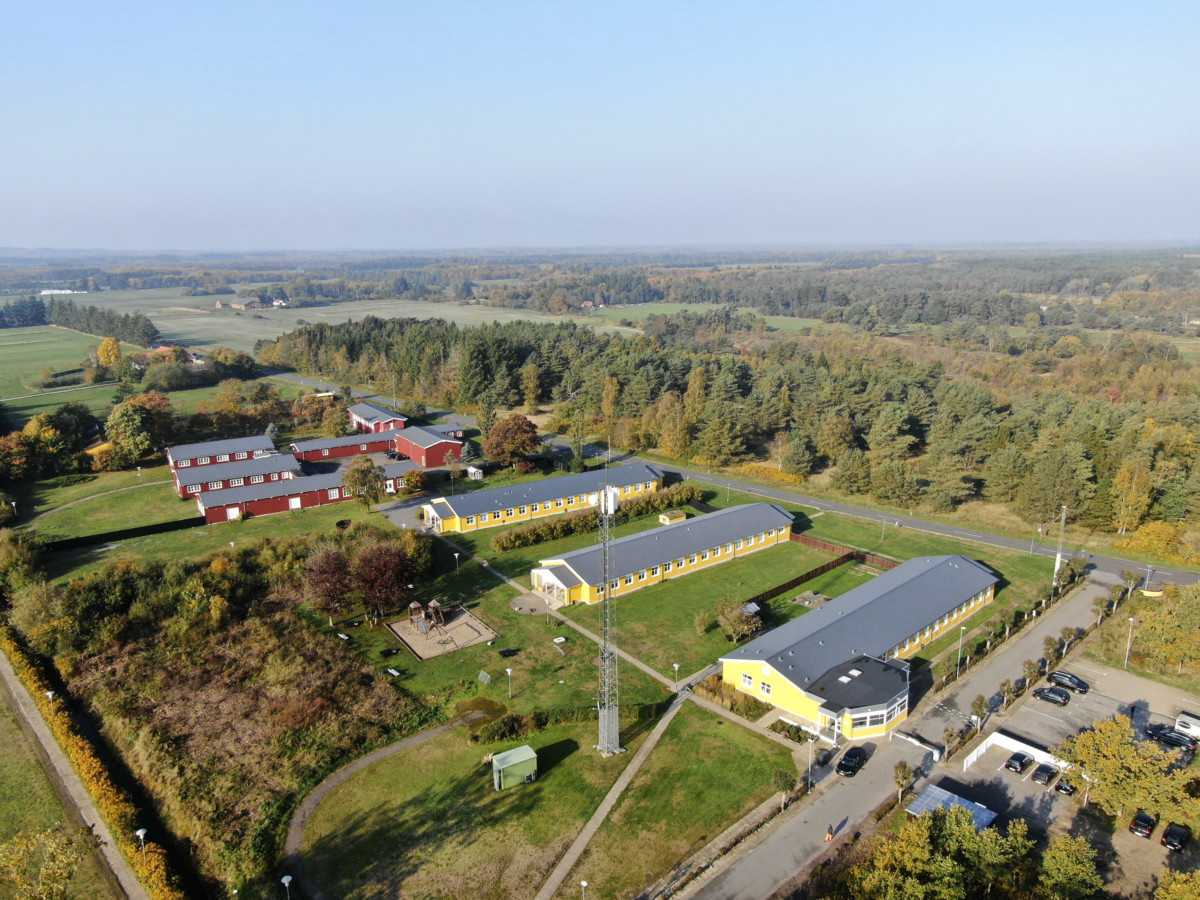 Luftfoto af Kragskovhede Fængsel